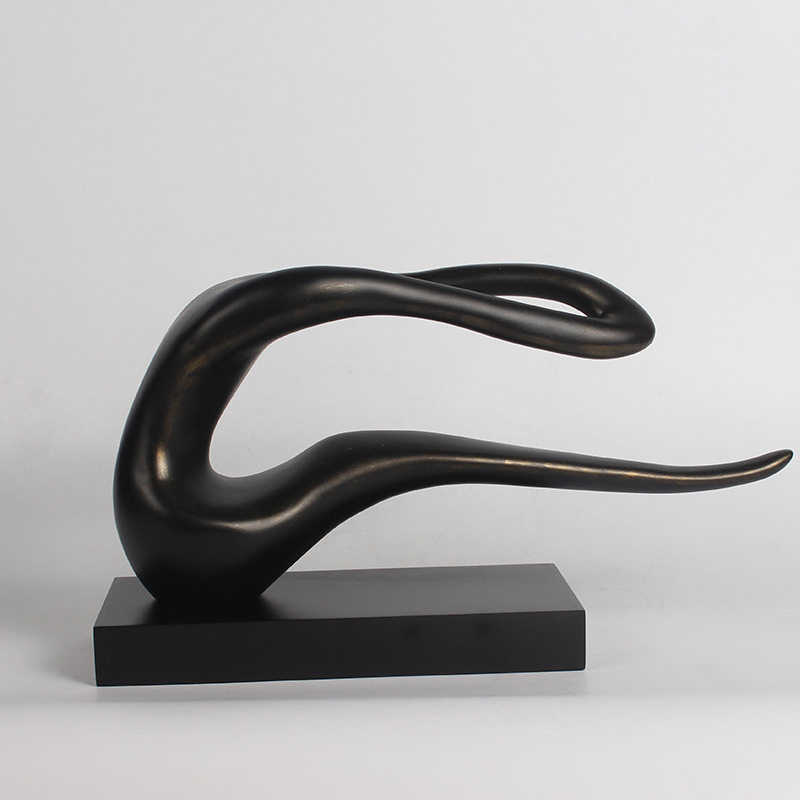 现代简约抽象人形体摆件人像小雕塑体操人样板房书房客厅软装饰品